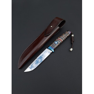 ТИТАНОВИЙ ВІНЕЦЬ ІІ ніж ручної роботи майстра Aleksandr Kasinec, замовити купити в Україні, сталь cpm s90v, 62-63 HRC. Photo 2